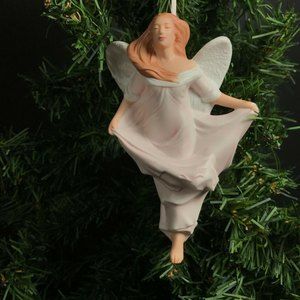 Hallmark ceramic keepsake ornament Angel of promise Breast cancer